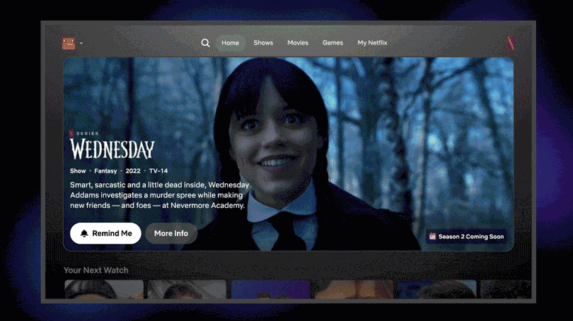 Netflixの新インターフェース