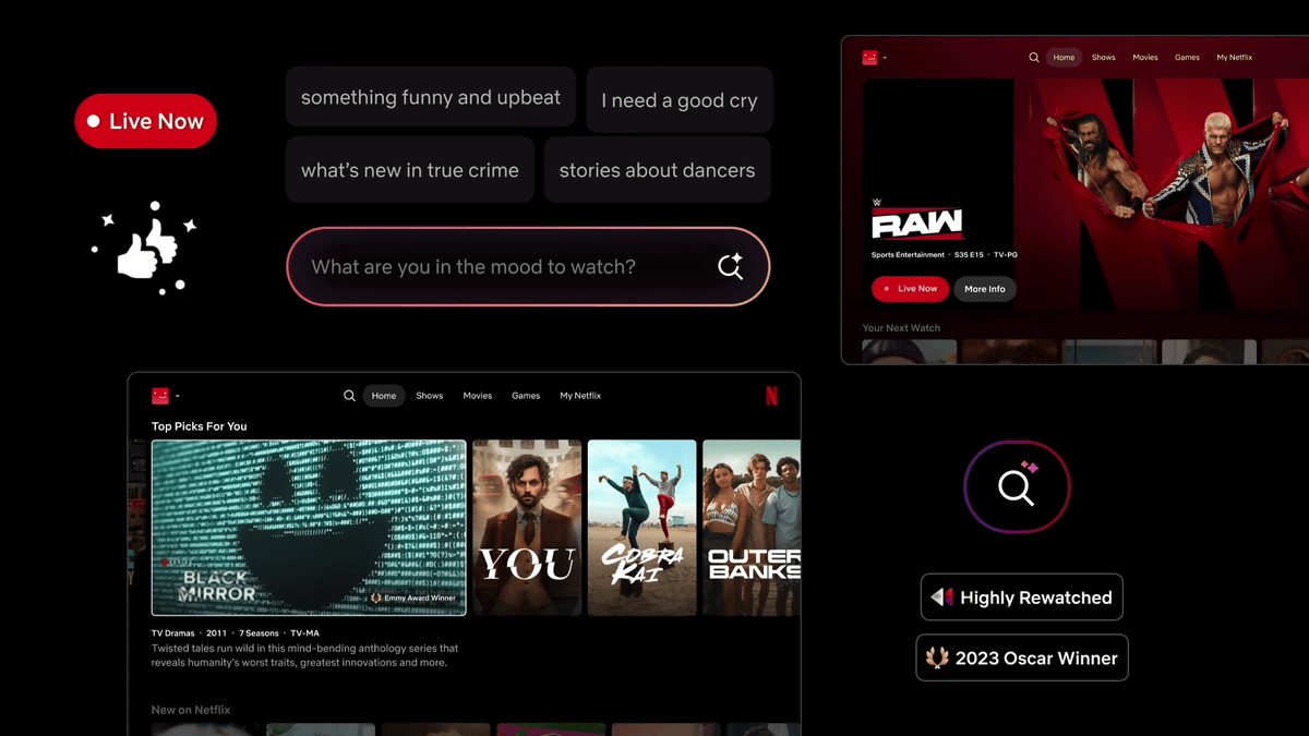 Netflix新インターフェース